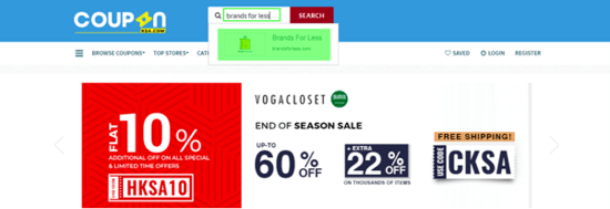 Search Brands for Less