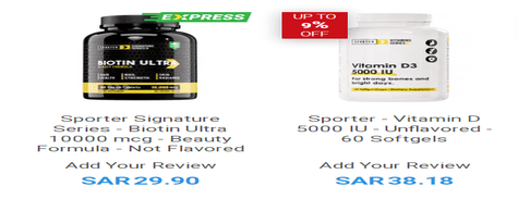 Sporter Vitamins & Health