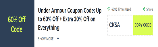Under Armour Promo Code