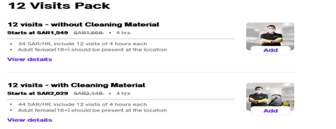 Urban Company Hourly Cleaners