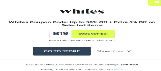 Copy Whites Promo Code